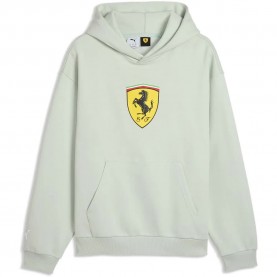 Суичър Puma Ferrari Colored Shield hoodie - Green (Créme De Mint) суичър,мъжки,пуловери,puma,ferrari,colored,shield,hoodie,green,(créme,de,mint)