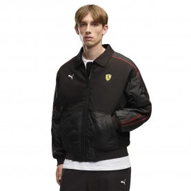 Яке Puma Ferrari Premium T7 Race jacket - Black (Puma Black) яке,мъжки,якета,дамски,якета,и,палта,puma,ferrari,premium,t7,race,jacket,black,(puma,black)
