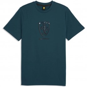 Тениска Puma Ferrari Tonal Shield short sleeve T-shirt - Blue (Midnight Petrol) тениска,мъжки,тениски,дамски,тениски,puma,ferrari,tonal,shield,short,sleeve,t,shirt,blue,(midnight,petrol)