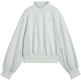 Блуза Puma Her Relaxed Mock Neck sweatshirt - Green (Créme De Mint) блуза,дамски,блузи,puma,her,relaxed,mock,neck,sweatshirt,green,(créme,de,mint)