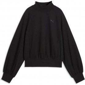 Блуза Puma Her Relaxed Mock Neck sweatshirt - Black (Puma Black) блуза,дамски,блузи,puma,her,relaxed,mock,neck,sweatshirt,black,(puma,black)