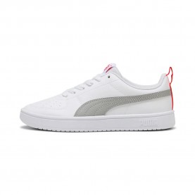 Маратонки Puma Rickie trainers - White (Puma White / Gray Echo / Red Flash) маратонки,мъжки,маратонки,дамски,маратонки,puma,rickie,trainers,white,(puma,white,gray,echo,red,flash)