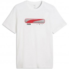 Тениска Puma Sport Logo Play short sleeve T-shirt - White (Puma White) тениска,мъжки,тениски,дамски,тениски,puma,sport,logo,play,short,sleeve,t,shirt,white,(puma,white)