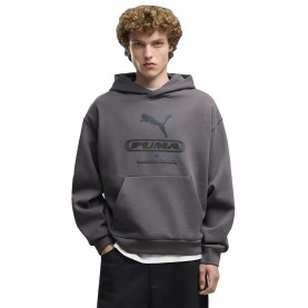 Суичър Puma Sport Street Boxy Graphic hoodie - Grey (Moody Gray) суичър,мъжки,пуловери,puma,sport,street,boxy,graphic,hoodie,grey,(moody,gray)