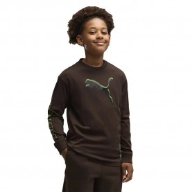 Тениска Puma Street Relaxed long sleeve T-shirt - Brown (Chocolate Fondue) тениска,мъжки,тениски,дамски,тениски,puma,street,relaxed,long,sleeve,t,shirt,brown,(chocolate,fondue)