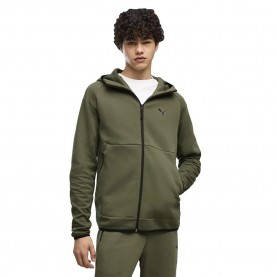 Блуза Puma Tech Slim Elevated full zip sweatshirt - Green (Moss Veil) блуза,мъжки,пуловери,puma,tech,slim,elevated,full,zip,sweatshirt,green,(moss,veil)