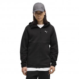 Блуза Puma Tech Slim Elevated full zip sweatshirt - Black (Puma Black) блуза,мъжки,пуловери,puma,tech,slim,elevated,full,zip,sweatshirt,black,(puma,black)