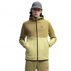 блуза,мъжки,пуловери,puma,tech,slim,elevated,full,zip,sweatshirt,green,(rustic,olive)