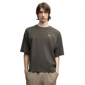 Тениска Puma Essential Oversized short sleeve T-shirt - Brown (Mouse Gray) тениска,мъжки,тениски,дамски,тениски,puma,essential,oversized,short,sleeve,t,shirt,brown,(mouse,gray)