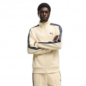 Яке Puma T7 Always On tracksuit jacket - Beige (Buttercream / Inky Depths) яке,мъжки,анцузи,puma,t7,always,on,tracksuit,jacket,beige,(buttercream,inky,depths)