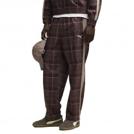 Анцуг Puma T7 Relaxed Tartan Woven Op tracksuit pants - Brown (Chocolate Fondue) анцуг,мъжки,анцузи,puma,t7,relaxed,tartan,woven,op,tracksuit,pants,brown,(chocolate,fondue)