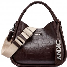 Чанта DKNY Capri Mid bag - Brown (Coffee Bean Brown) чанта,всички,чанти,dkny,capri,mid,bag,brown,(coffee,bean,brown)