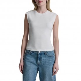 Тениска DKNY DW5900272 sleeveless T-shirt - White (White) тениска,мъжки,тениски,дамски,тениски,dkny,dw5900272,sleeveless,t,shirt,white,(white)