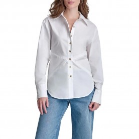 Риза с дълъг ръкав DKNY DW5900283 long sleeve shirt - White (White) риза,с,дълъг,ръкав,дамски,ризи,мъжки,ризи,dkny,dw5900283,long,sleeve,shirt,white,(white)