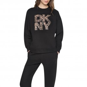 Блуза DKNY DW5900308 sweatshirt - Black (Black / Black) блуза,дамски,блузи,dkny,dw5900308,sweatshirt,black,(black,black)