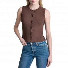 Елек DKNY DW7000682 vest - Brown (Chestnut / Black) елек,дамски,жилетки,dkny,dw7000682,vest,brown,(chestnut,black)