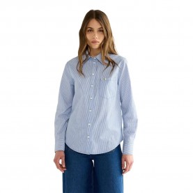 Риза с дълъг ръкав Wrangler 1 Pkt long sleeve shirt - Blue (Blue) риза,с,дълъг,ръкав,дамски,ризи,мъжки,ризи,wrangler,1,pkt,long,sleeve,shirt,blue,(blue)