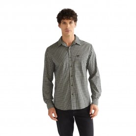 Риза с дълъг ръкав Wrangler 1 PKT long sleeve shirt - Grey (Poppy Seed) риза,с,дълъг,ръкав,дамски,ризи,мъжки,ризи,wrangler,1,pkt,long,sleeve,shirt,grey,(poppy,seed)