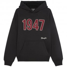 Суичър Wrangler Graphic hoodie - Black (Black Beauty) суичър,мъжки,пуловери,wrangler,graphic,hoodie,black,(black,beauty)