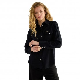 Риза с дълъг ръкав Wrangler Heritage long sleeve shirt - Black (Winter Opal) риза,с,дълъг,ръкав,дамски,ризи,мъжки,ризи,wrangler,heritage,long,sleeve,shirt,black,(winter,opal)