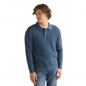 Блуза Wrangler Sweater - Blue (Bering Sea Heather) блуза,мъжки,пуловери,дамски,пуловери,wrangler,sweater,blue,(bering,sea,heather)
