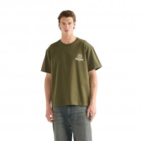 Тениска Wrangler Vintage short sleeve T-shirt - Green (Olive Night) тениска,мъжки,тениски,дамски,тениски,wrangler,vintage,short,sleeve,t,shirt,green,(olive,night)