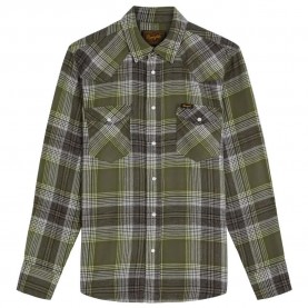 Риза с дълъг ръкав Wrangler Western long sleeve shirt - Green (Pesto) риза,с,дълъг,ръкав,дамски,ризи,мъжки,ризи,wrangler,western,long,sleeve,shirt,green,(pesto)