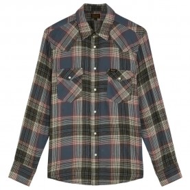 Риза с дълъг ръкав Wrangler Western long sleeve shirt - Grey (Soft Brown) риза,с,дълъг,ръкав,дамски,ризи,мъжки,ризи,wrangler,western,long,sleeve,shirt,grey,(soft,brown)