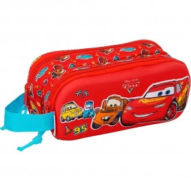 Safta Double 3D Cars pencil case - Red (Multicolor) ученически,принадлежности,safta,double,3d,cars,pencil,case,red,(multicolor)