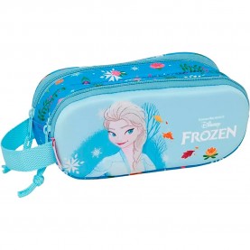 Safta Double 3D Frozen 3D pencil case - Blue (Multicolor) ученически,принадлежности,safta,double,3d,frozen,3d,pencil,case,blue,(multicolor)
