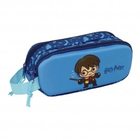 Safta Double 3D Harry Potter pencil case - Blue (Multicolor) ученически,принадлежности,safta,double,3d,harry,potter,pencil,case,blue,(multicolor)