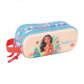 Safta Double 3D Vaiana pencil case - Blue (Multicolor) ученически,принадлежности,safta,double,3d,vaiana,pencil,case,blue,(multicolor)