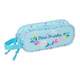 Safta Double Blackfit8 Petals pencil case - Blue (Multicolor) ученически,принадлежности,safta,double,blackfit8,petals,pencil,case,blue,(multicolor)