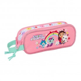 Safta Double Gabby´´S Dollhouse pencil case - Pink (Multicolor) ученически,принадлежности,safta,double,gabby´´s,dollhouse,pencil,case,pink,(multicolor)