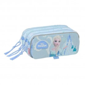 Safta Triple Big Frozen pencil case - Blue (Multicolor) ученически,принадлежности,safta,triple,big,frozen,pencil,case,blue,(multicolor)