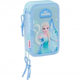 Safta Triple Frozen pencil case 37 units - Blue (Multicolor) ученически,принадлежности,safta,triple,frozen,pencil,case,37,units,blue,(multicolor)