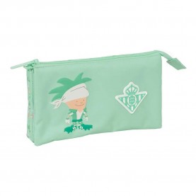 Safta Triple Real Betis Balompie Preschool pencil case - Green (Multicolor) ученически,принадлежности,safta,triple,real,betis,balompie,preschool,pencil,case,green,(multicolor)