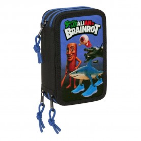 Safta Brainrot pencil case - Blue (Multicolor) ученически,принадлежности,safta,brainrot,pencil,case,blue,(multicolor)