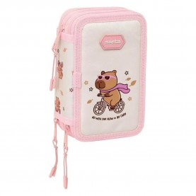 ученически,принадлежности,safta,capibara,pencil,case,white,pink,(multicolor)