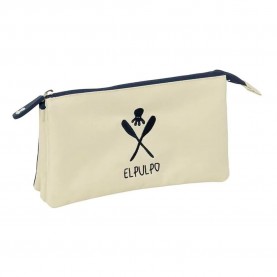 Safta El Pulpo Beige pencil case - Beige (Multicolor) ученически,принадлежности,safta,el,pulpo,beige,pencil,case,beige,(multicolor)