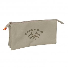 Safta Spagnolo pencil case - Beige (Top) ученически,принадлежности,safta,spagnolo,pencil,case,beige,(top)