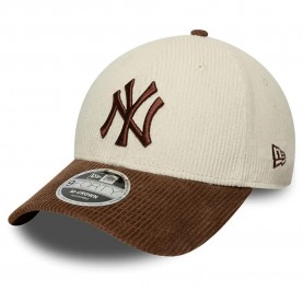Шапка New era Cord 9Forty Mid Crown New York Yankees cap - White (Light Beige / Med Brown) шапка,всички,шапки,new,era,cord,9forty,mid,crown,new,york,yankees,cap,white,(light,beige,med,brown)