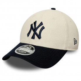 Шапка New era Cord 9Forty Mid Crown New York Yankees cap - White (Light Beige / Navy) шапка,всички,шапки,new,era,cord,9forty,mid,crown,new,york,yankees,cap,white,(light,beige,navy)