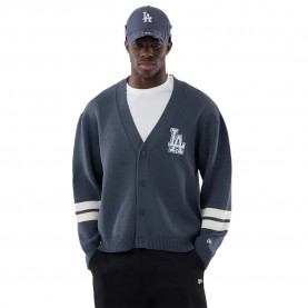 Жилетка New era MLB Knit Los Angeles Dodgers cardigan - Grey (Grey Med) жилетка,мъжки,пуловери,дамски,пуловери,new,era,mlb,knit,los,angeles,dodgers,cardigan,grey,(grey,med)