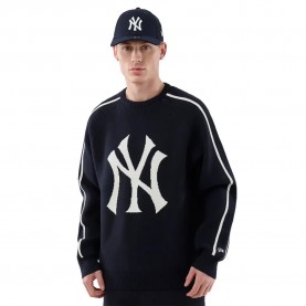 Блуза New era MLB Knit New York Yankees sweater - Blue (Navy) блуза,мъжки,пуловери,дамски,пуловери,new,era,mlb,knit,new,york,yankees,sweater,blue,(navy)