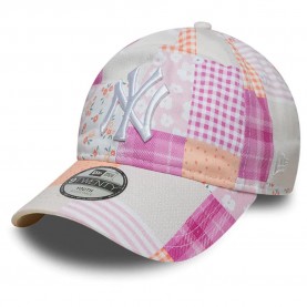 Юношеска шапка New era Patchwork 9Twenty New York Yankees junior cap - White (Pastel Pink) юношеска,шапка,всички,шапки,new,era,patchwork,9twenty,new,york,yankees,junior,cap,white,(pastel,pink)