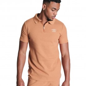 Umbro Waffle short sleeve polo - Orange (Cuban Sand) дамски,блузи,с,яка,мъжки,блузи,с,яка,umbro,waffle,short,sleeve,polo,orange,(cuban,sand)