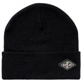 Шапка Replay AX006P.000.A7243Q beanie - Black (Black) шапка,всички,шапки,replay,ax006p.000.a7243q,beanie,black,(black)