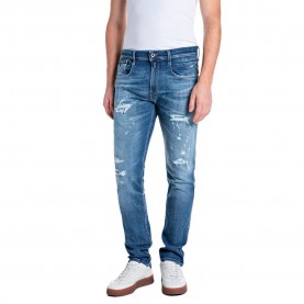 Панталони Replay M0914.00Q.141252 pants - Blue (Medium Blue) панталони,мъжки,панталони,дамски,панталони,replay,m0914.00q.141252,pants,blue,(medium,blue)