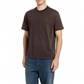 Тениска Replay M12BF.000.7242KW T-shirt - Brown (Bracken) тениска,мъжки,тениски,дамски,тениски,replay,m12bf.000.7242kw,t,shirt,brown,(bracken)